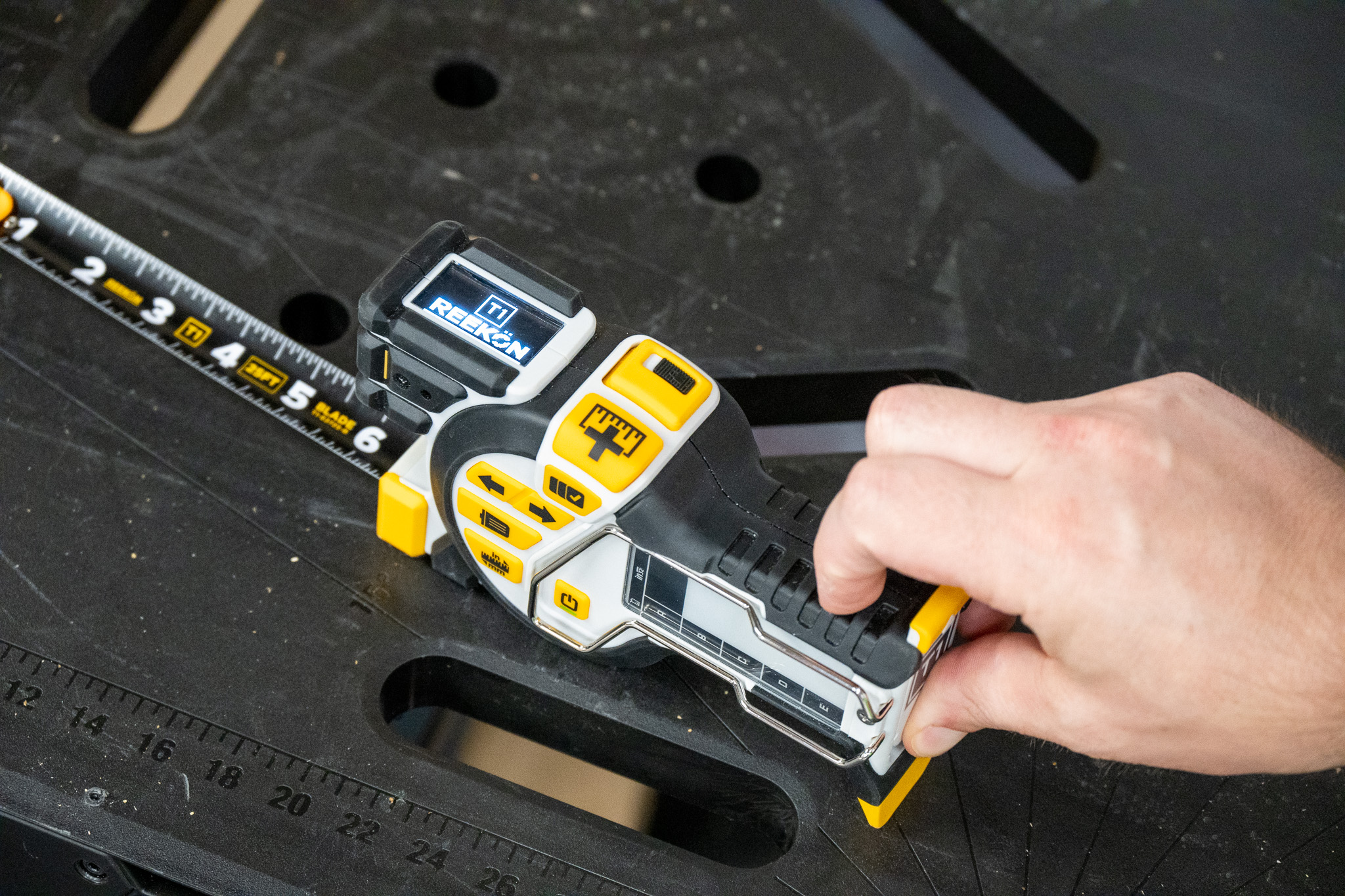 REEKON Tools on X: The first professional digital tape measure with  bluetooth connectivity - nothing beats the T1 Tomahawk by REEKON Tools!   / X