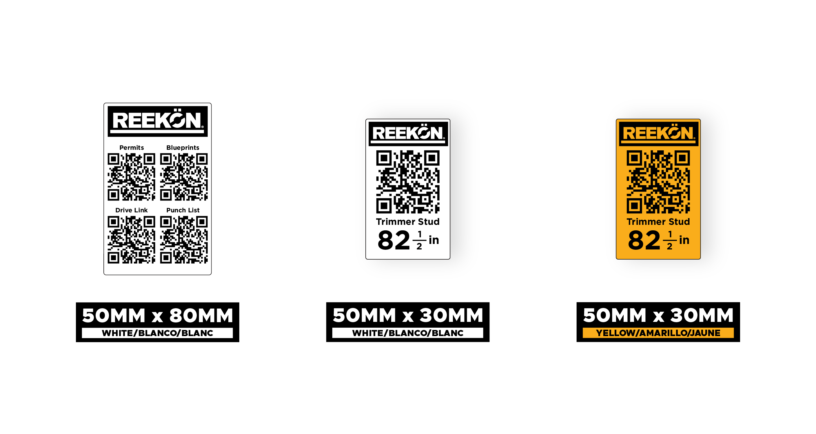 Types of Physical Labels for the P1L Tagger Label Printer – REEKON Tools