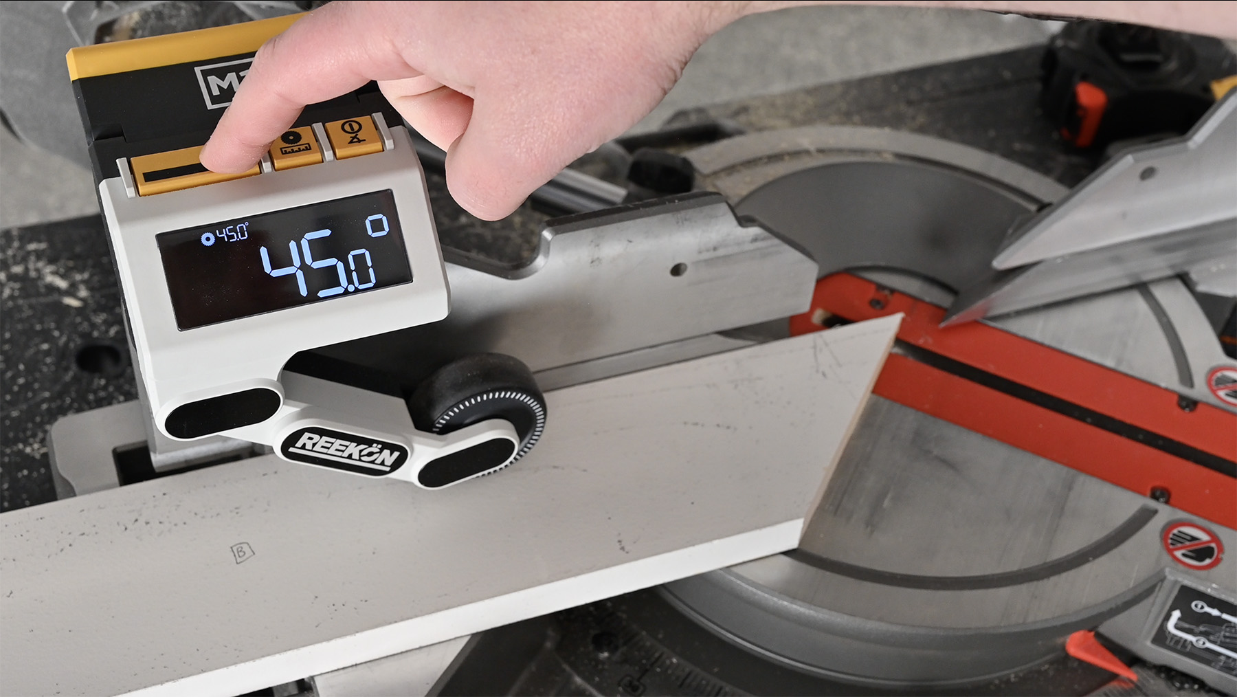 REEKON M1 Caliber Measuring Tool for Miter Saws – Eliminates Need