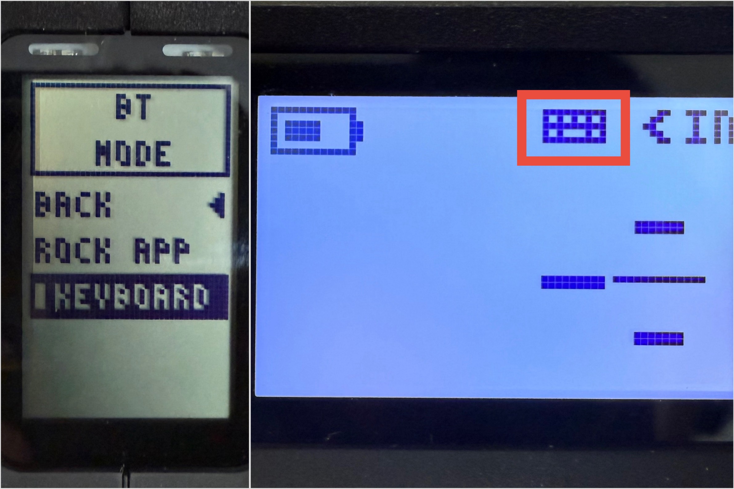 T1M Keyboard Mode Display