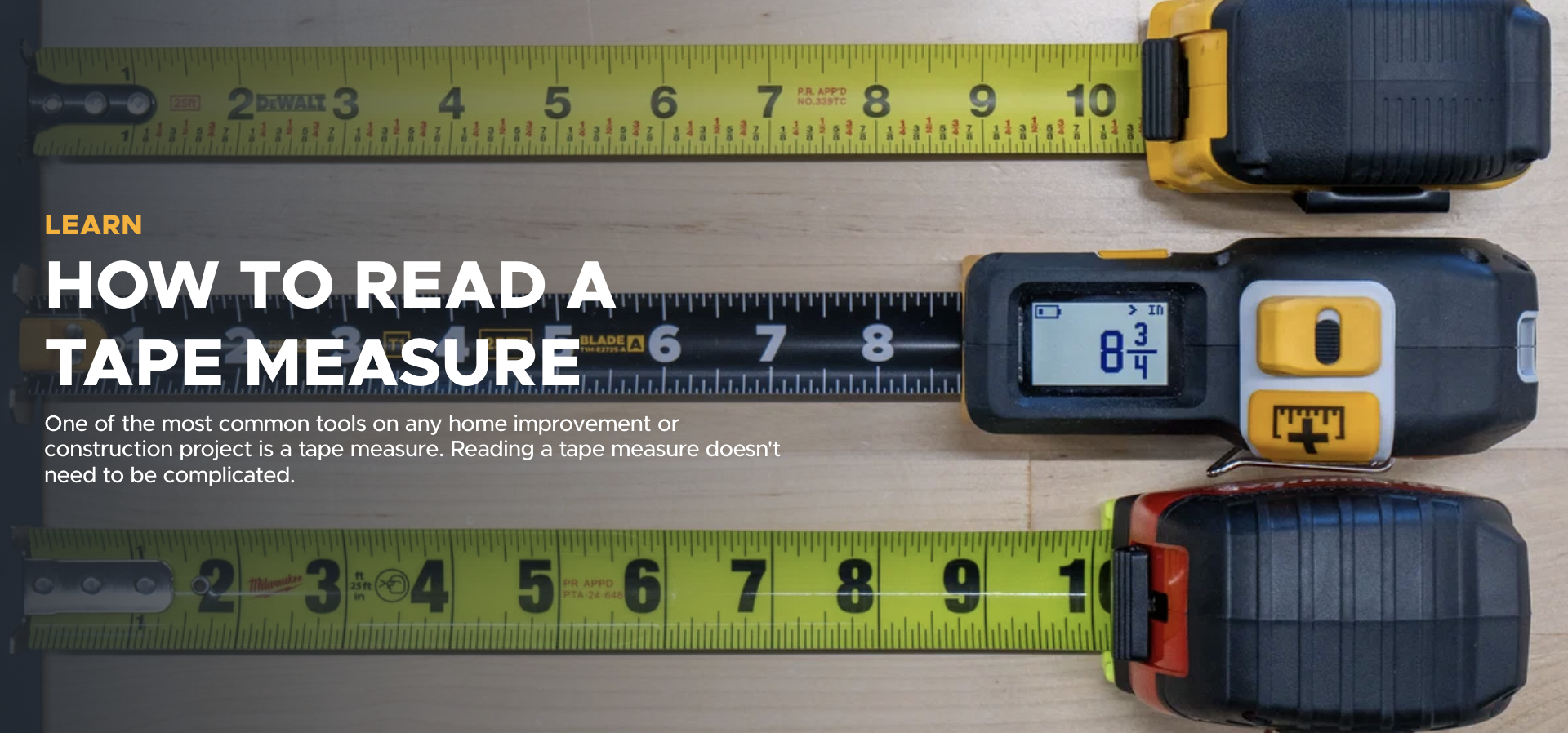 REEKON Tools How to Read a Tape Measure
